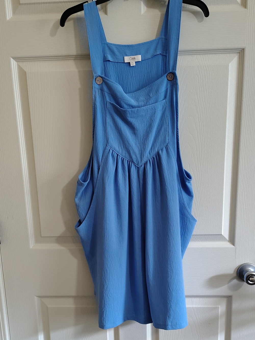 Oddy Sky Blue Overall Shorts